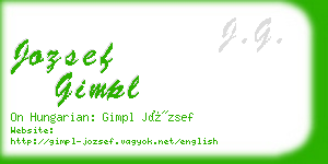 jozsef gimpl business card